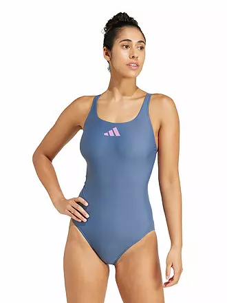 ADIDAS | Costume da bagno da donna 3 Bars | dunkelblau